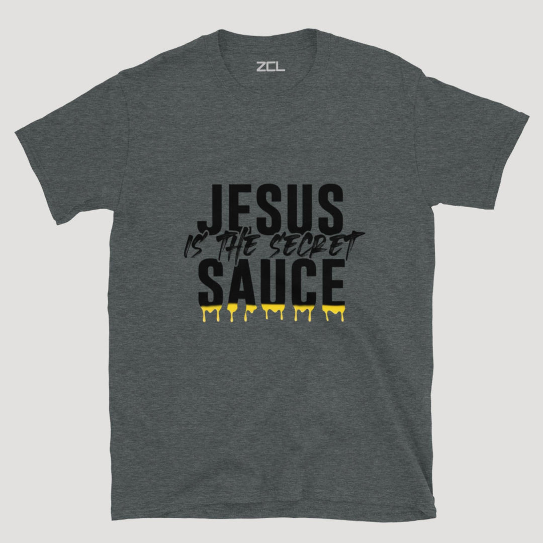 Jesus Is The Secret Sauce Tee (Black Logo) - Zamage