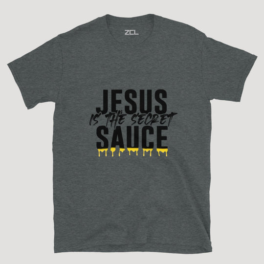Jesus Is The Secret Sauce Tee (Black Logo) - Zamage