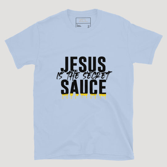 Jesus Is The Secret Sauce Tee (Black Logo) - Zamage