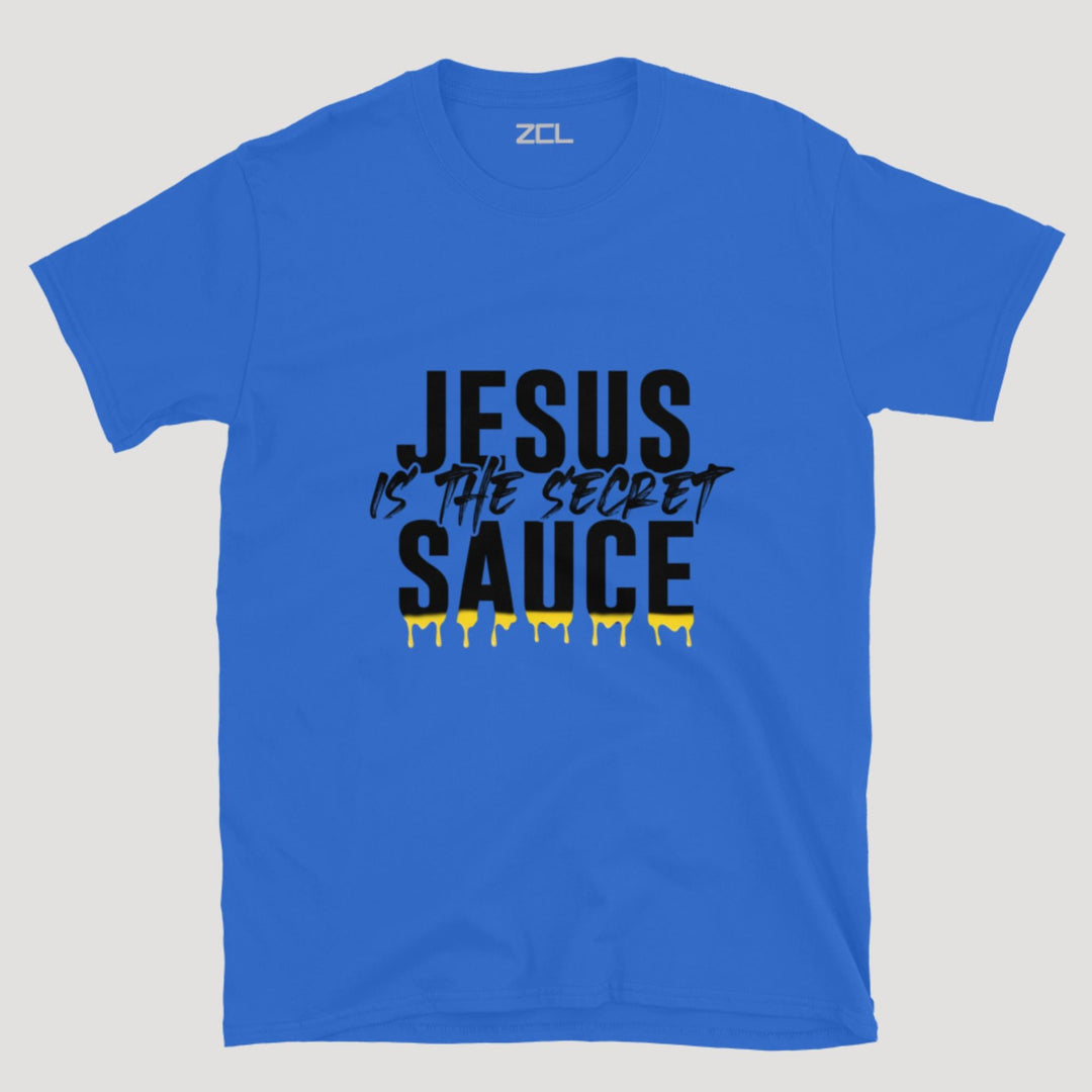 Jesus Is The Secret Sauce Tee (Black Logo) - Zamage