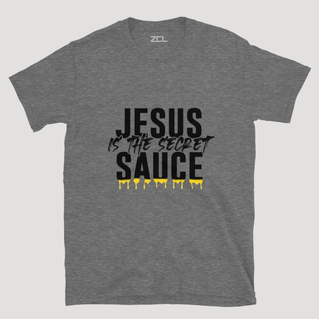 Jesus Is The Secret Sauce Tee (Black Logo) - Zamage