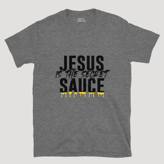 Jesus Is The Secret Sauce Tee (Black Logo) - Zamage