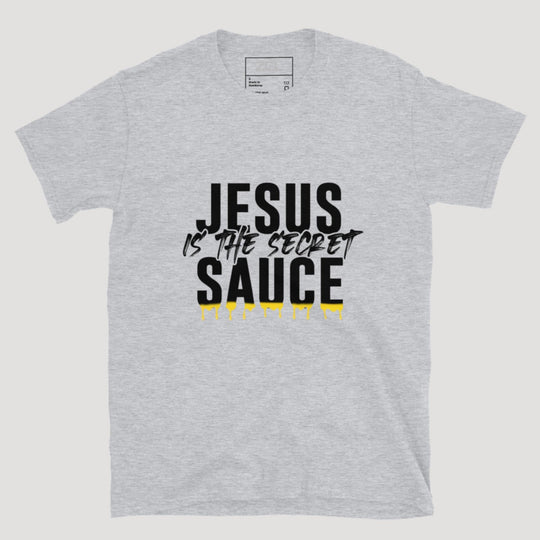 Jesus Is The Secret Sauce Tee (Black Logo) - Zamage