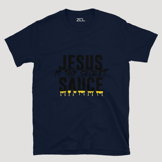 Jesus Is The Secret Sauce Tee (Black Logo) - Zamage