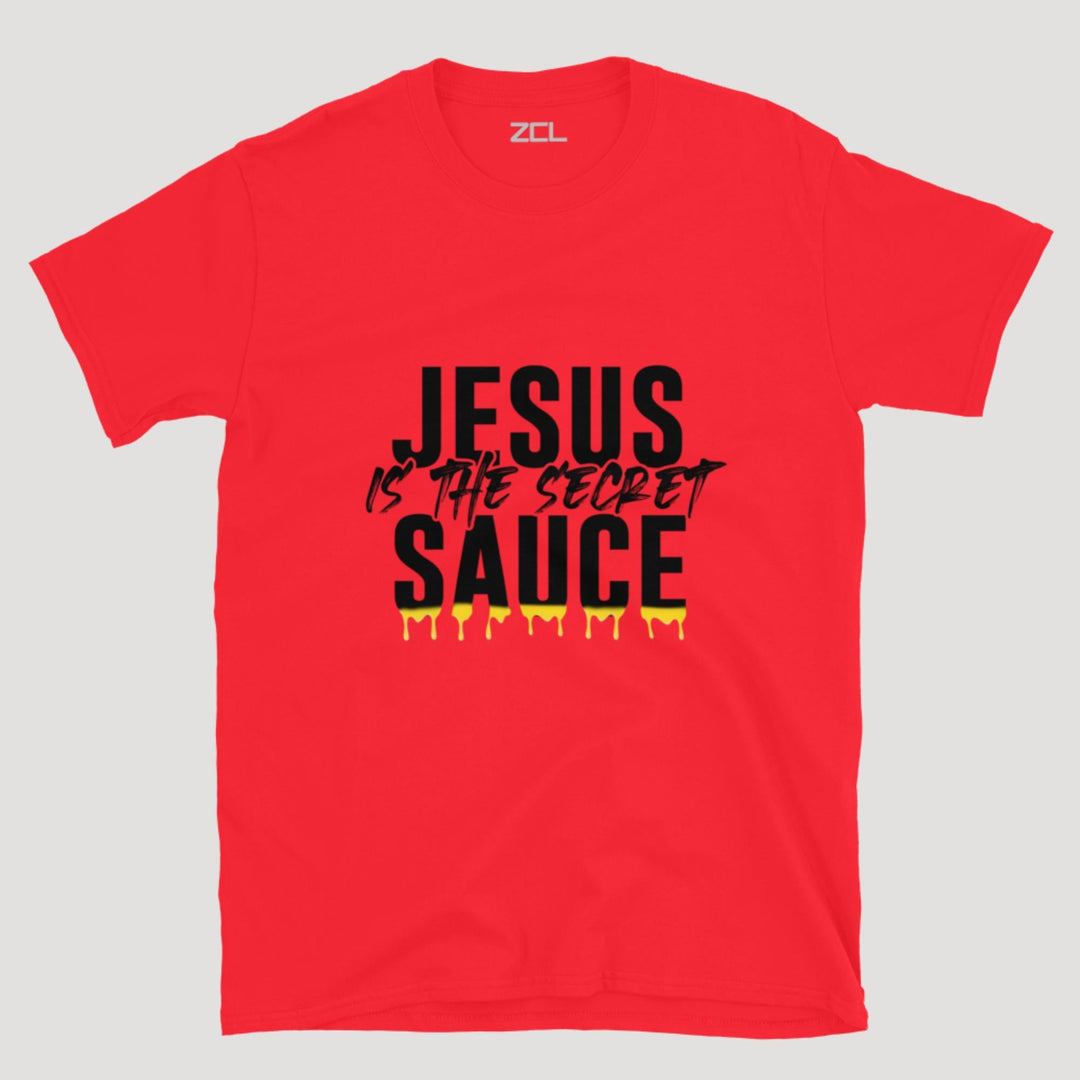 Jesus Is The Secret Sauce Tee (Black Logo) - Zamage