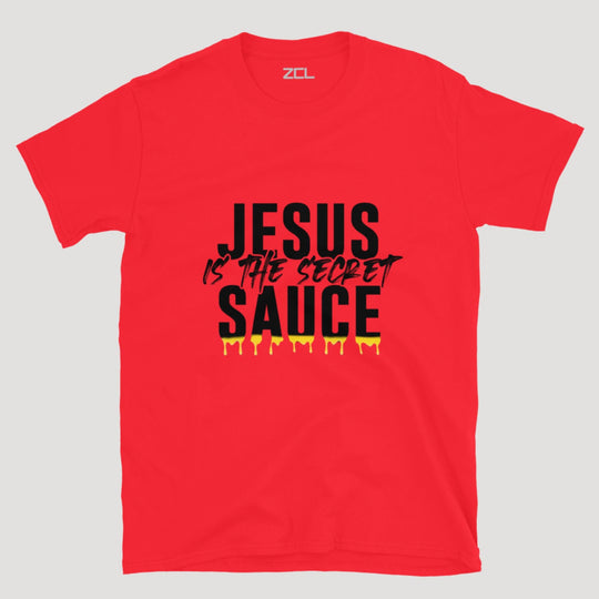 Jesus Is The Secret Sauce Tee (Black Logo) - Zamage