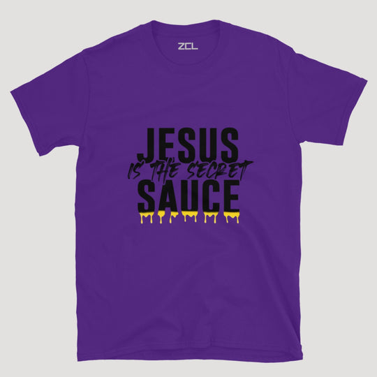 Jesus Is The Secret Sauce Tee (Black Logo) - Zamage