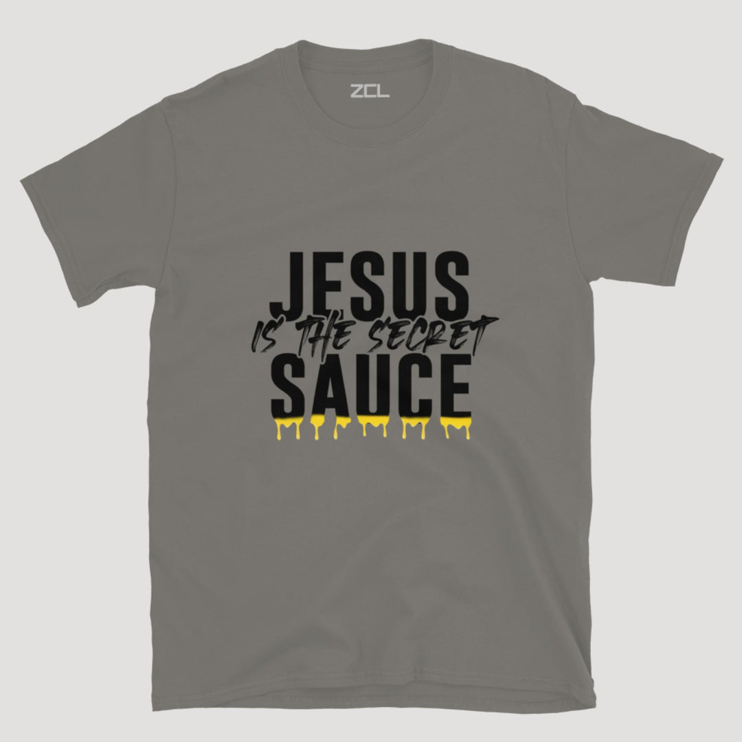 Jesus Is The Secret Sauce Tee (Black Logo) - Zamage