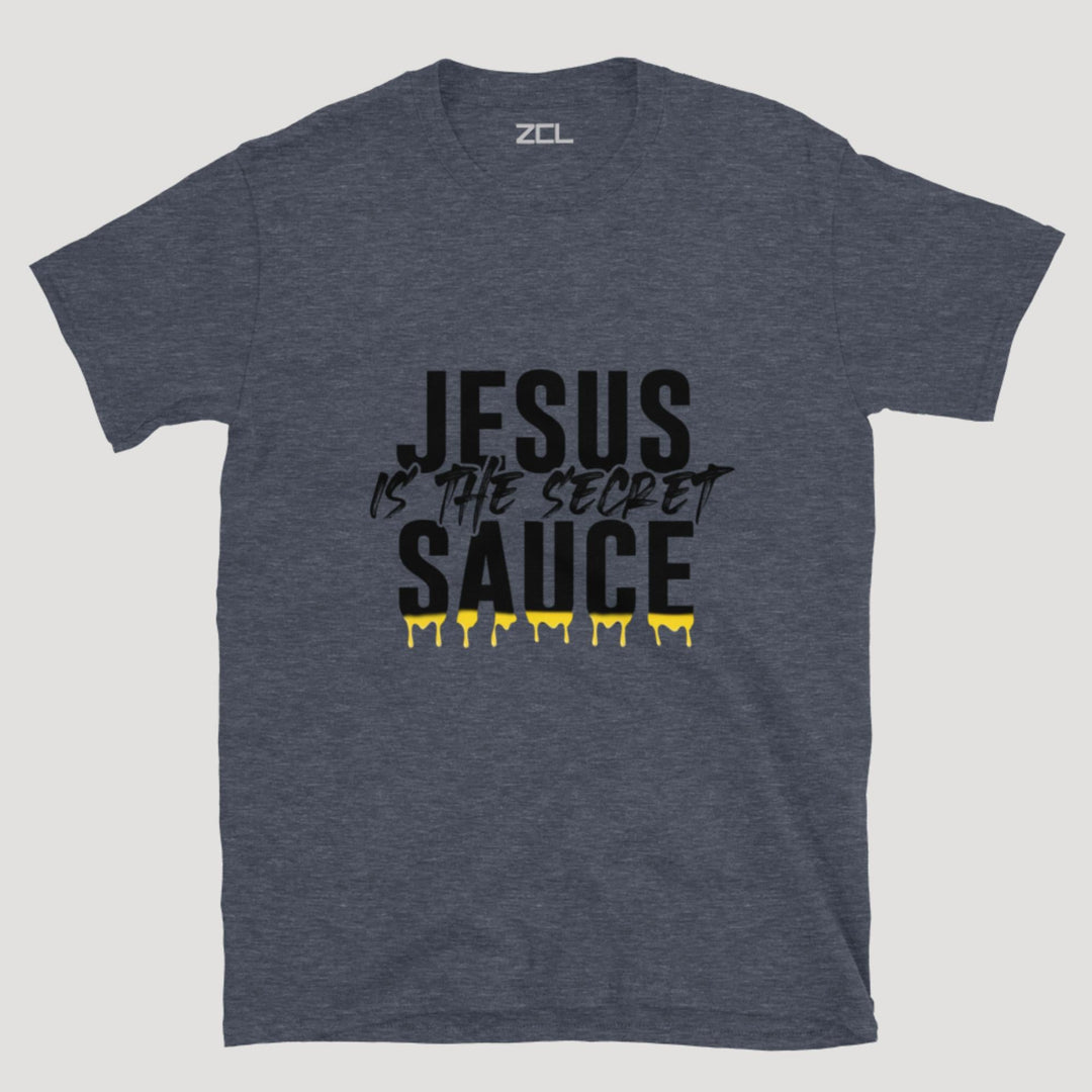 Jesus Is The Secret Sauce Tee (Black Logo) - Zamage
