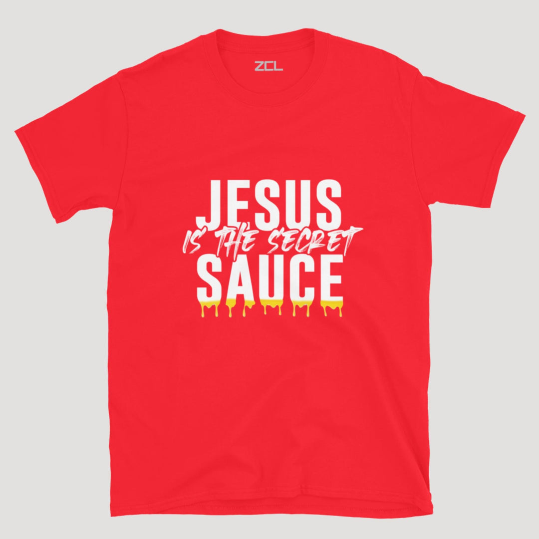 Jesus Is The Secret Sauce Tee (White Logo) - Zamage