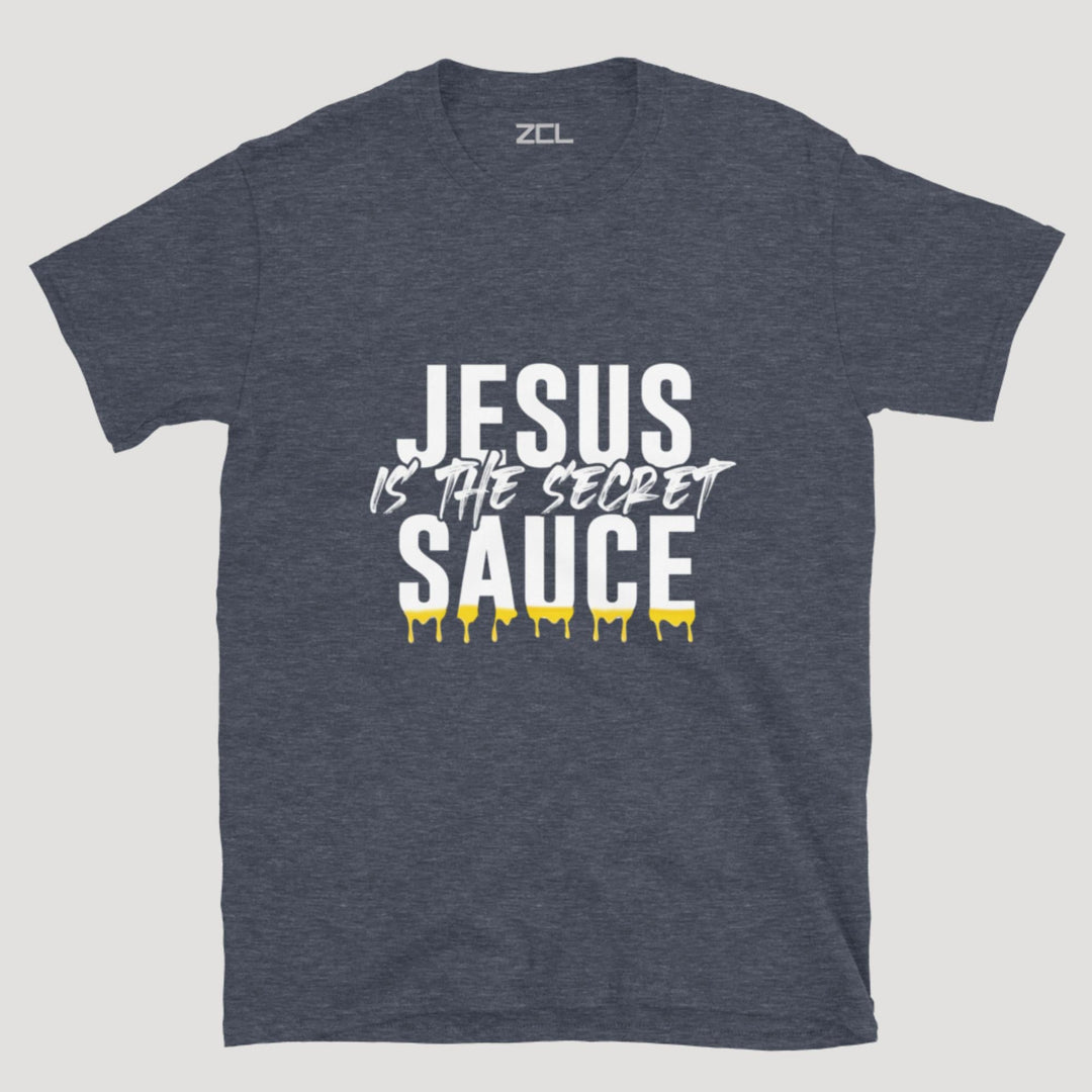Jesus Is The Secret Sauce Tee (White Logo) - Zamage