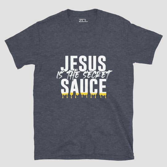 Jesus Is The Secret Sauce Tee (White Logo) - Zamage