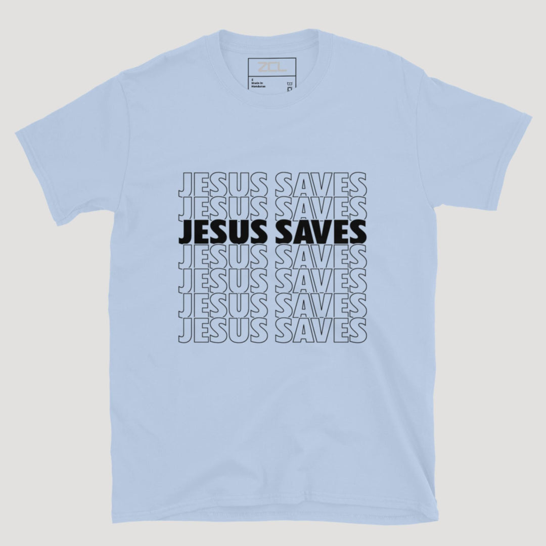 Jesus Saves Tee (Black Logo) - Zamage