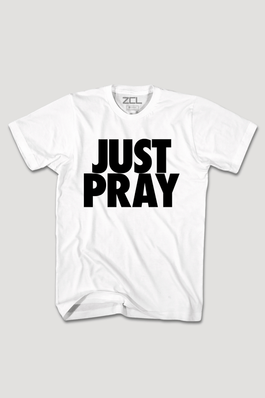 Just Pray Tee (Black Logo) - Zamage