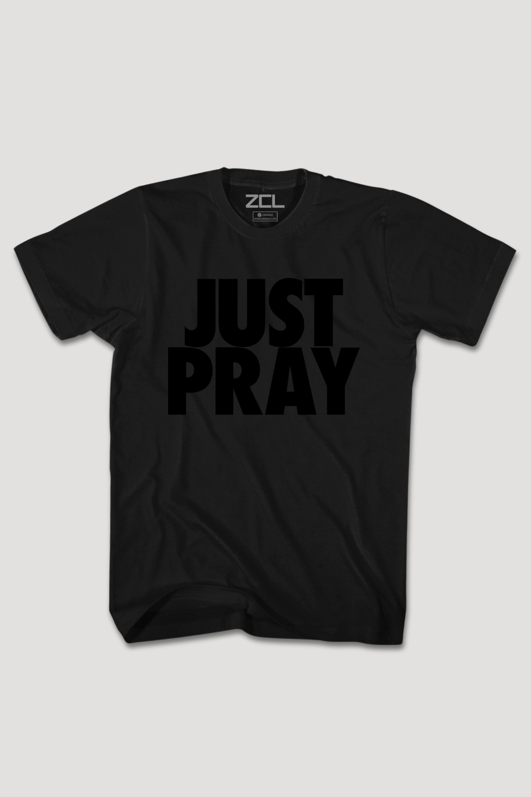 Just Pray Tee (Black Logo) - Zamage