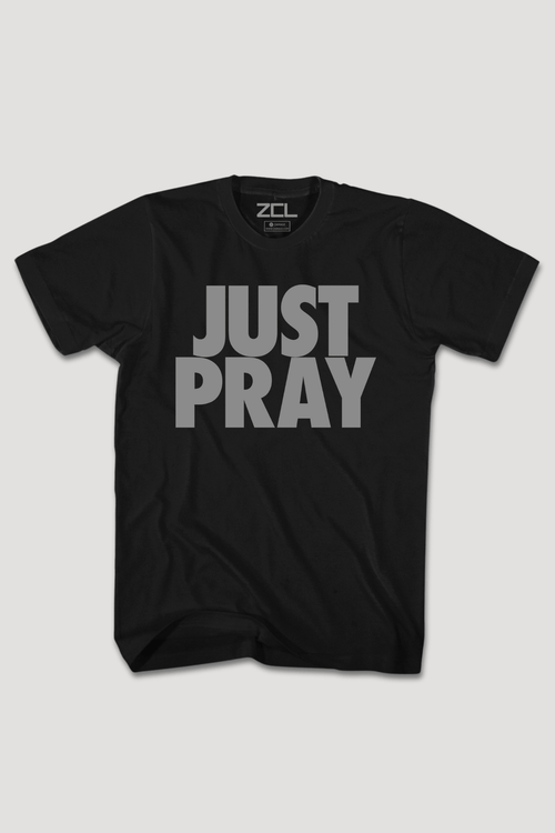 Just Pray Tee (Gray Logo) - Zamage