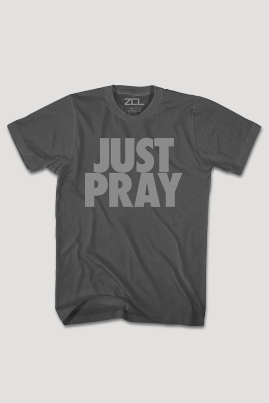 Just Pray Tee (Gray Logo) - Zamage