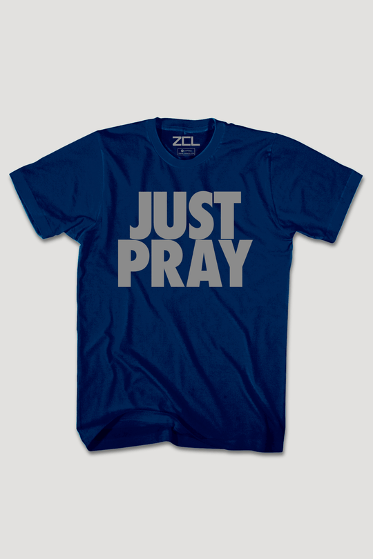 Just Pray Tee (Gray Logo) - Zamage