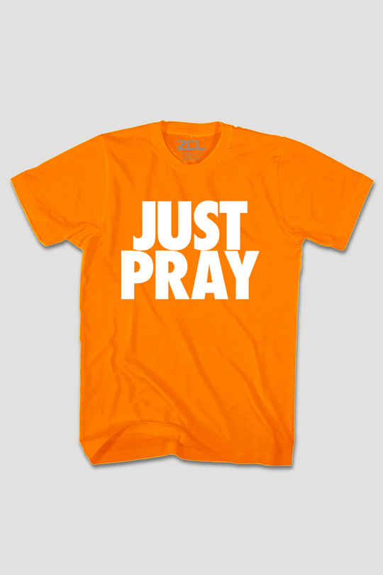 Just Pray Tee (White Logo) - Zamage