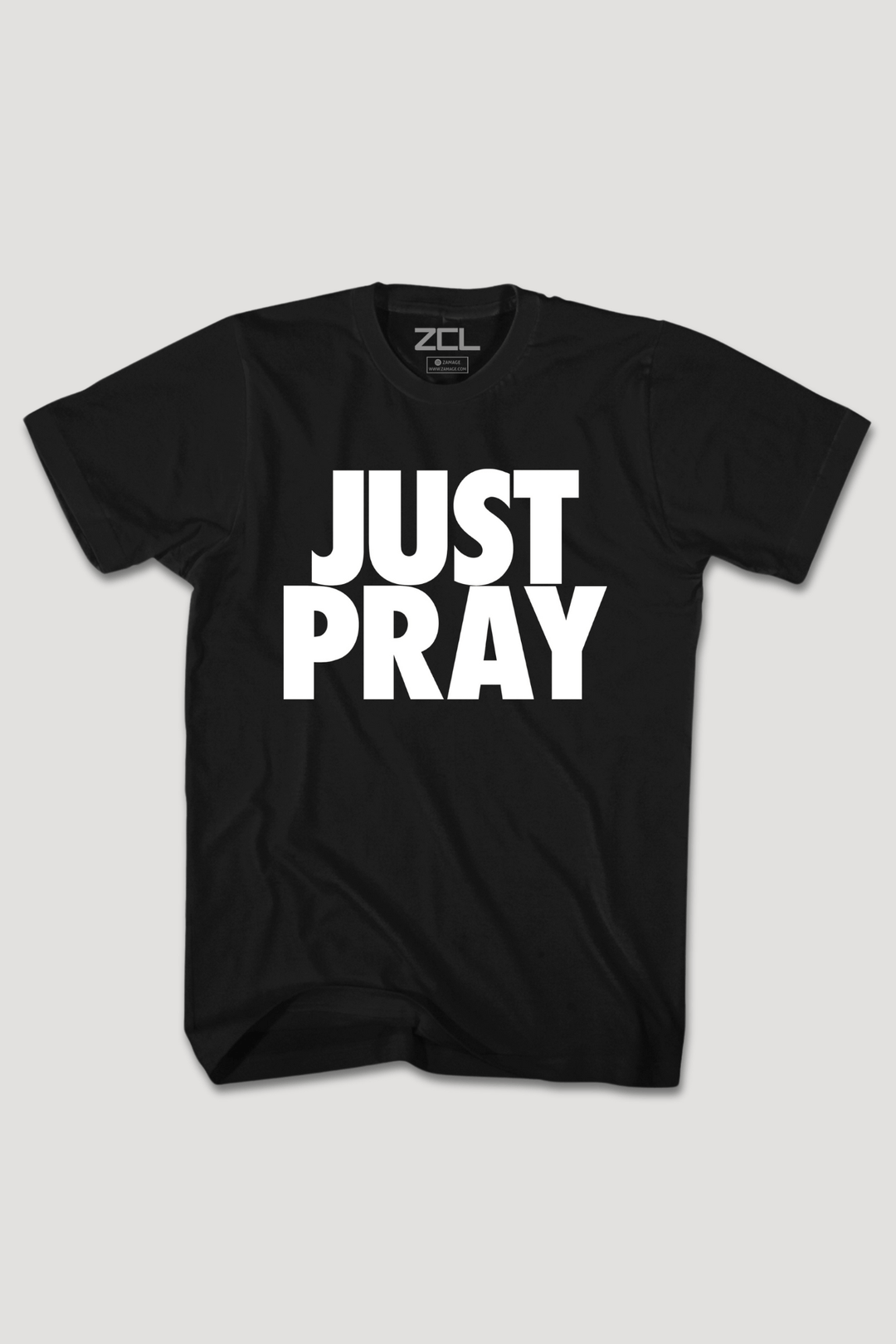 Just Pray Tee (White Logo) - Zamage