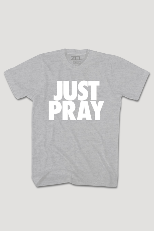Just Pray Tee (White Logo) - Zamage