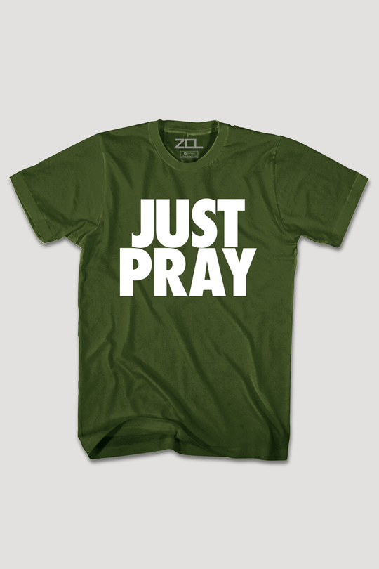 Just Pray Tee (White Logo) - Zamage