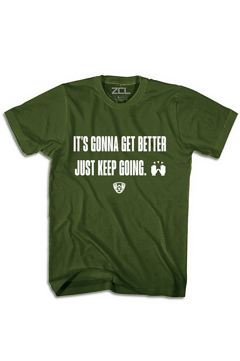 Keep Going Tee (White Logo) - Zamage