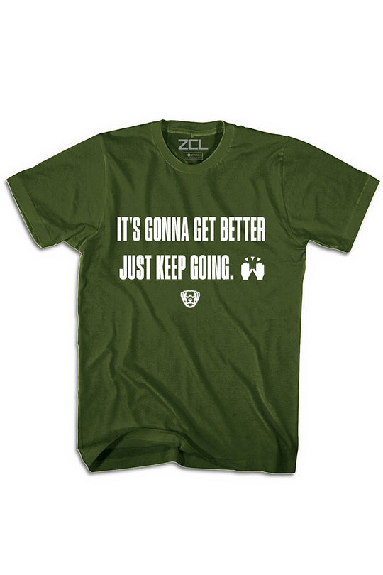 Keep Going Tee (White Logo) - Zamage