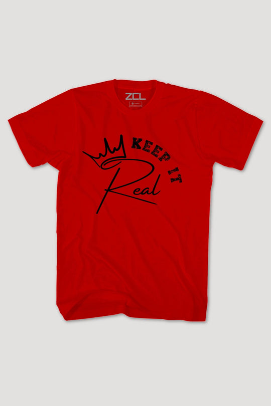 Keep It Real Tee (Black Logo) - Zamage