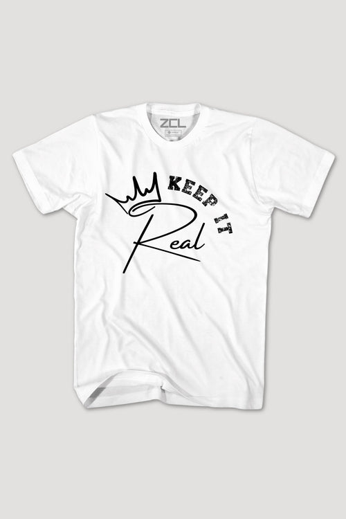 Keep It Real Tee (Black Logo) - Zamage
