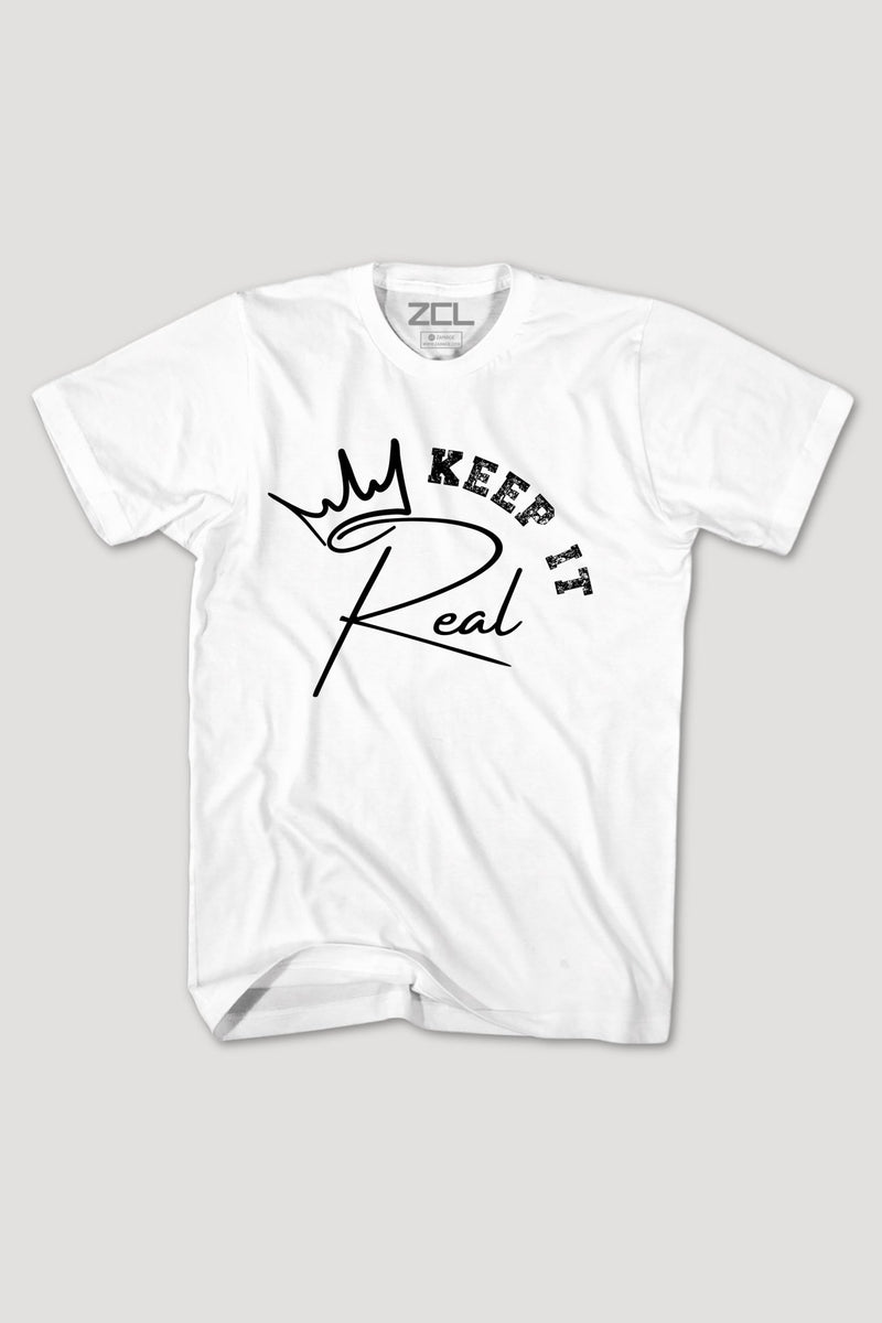 Keep It Real Tee (Black Logo) - Zamage