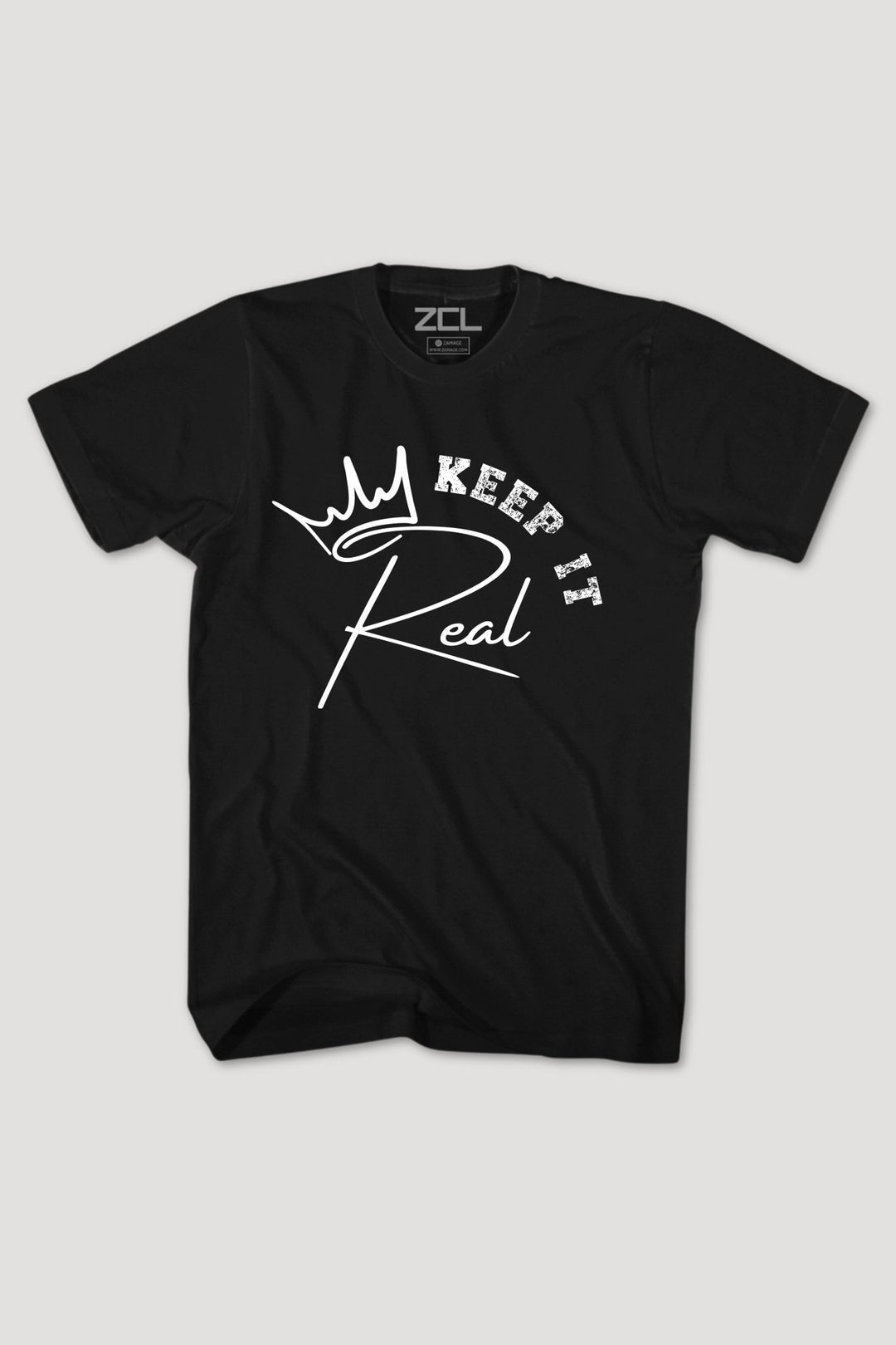Keep It Real Tee (White Logo) - Zamage