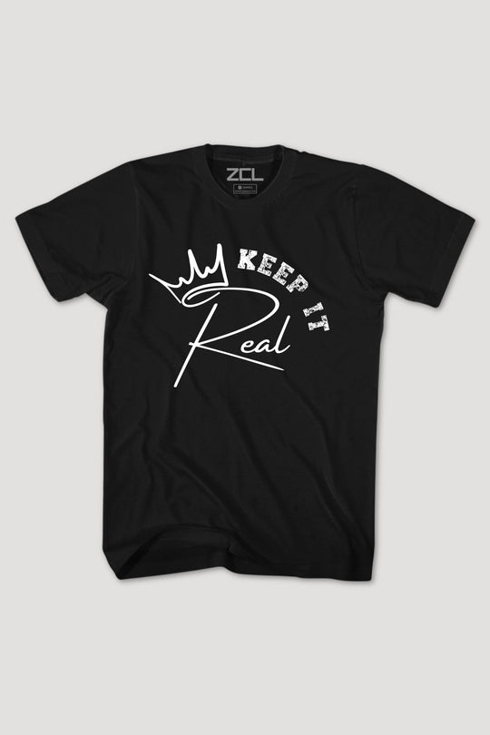 Keep It Real Tee (White Logo) - Zamage