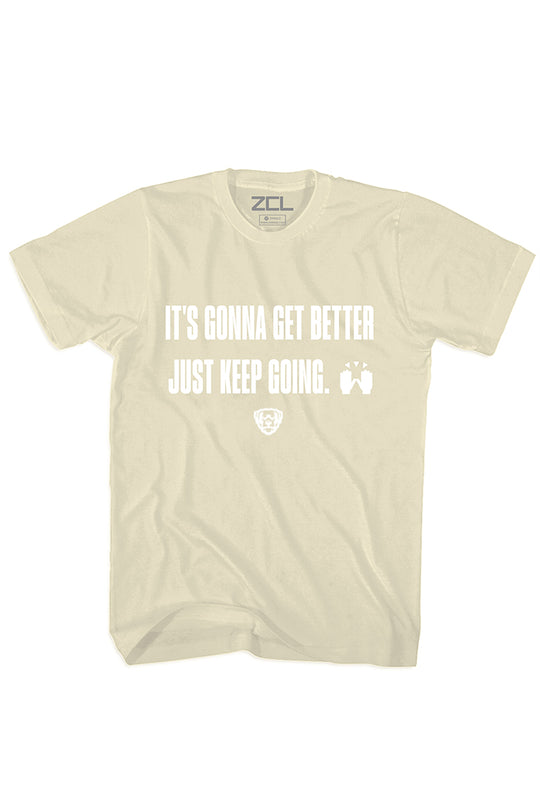 Keep Going Tee (wit logo)