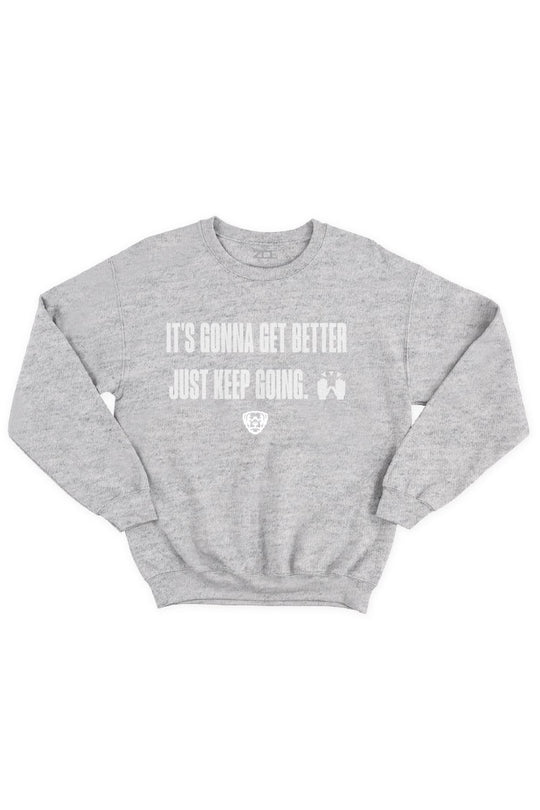 Keep Going Crewneck Sweatshirt (Wit Logo)