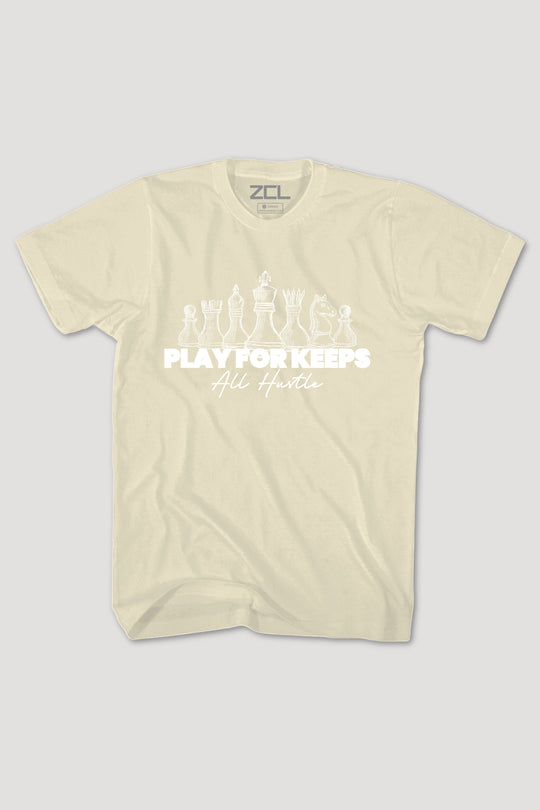 Play For Keeps Tee (White Logo)