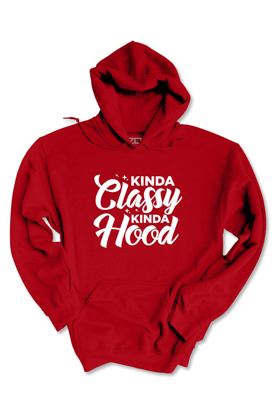 Kinda Classy Kinda Hood Hoodie (White Logo) - Zamage