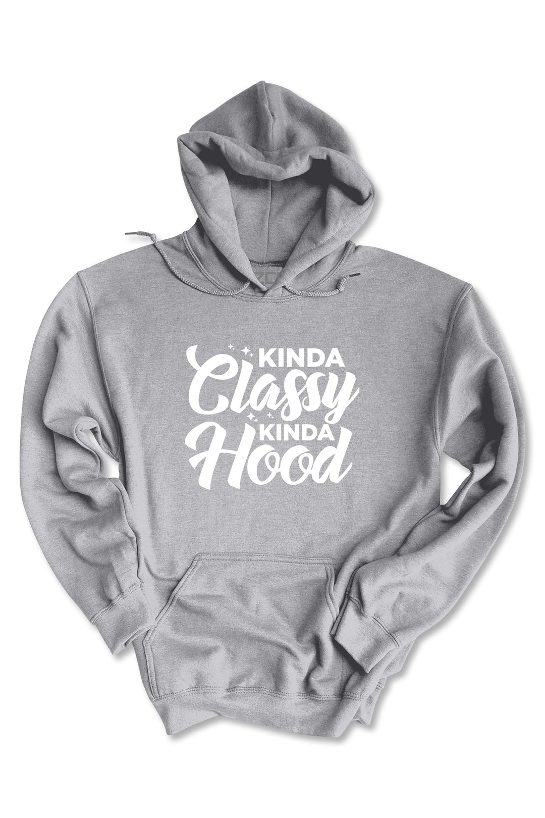 Kinda Classy Kinda Hood Hoodie (White Logo) - Zamage