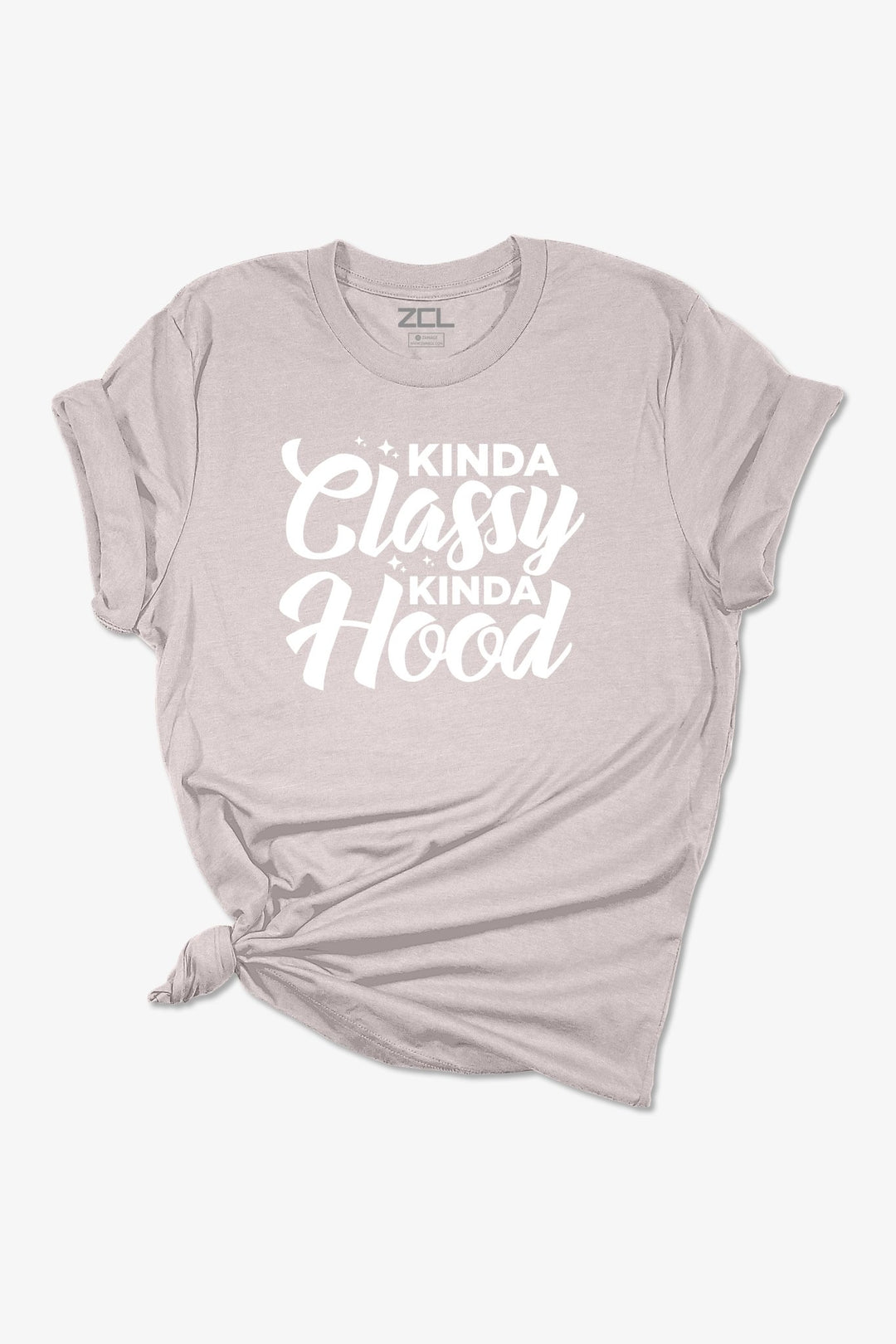 Kinda Classy Kinda Hood Women's Tee (White Logo) - Zamage