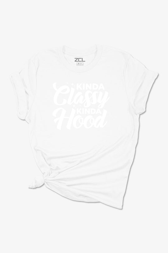 Kinda Classy Kinda Hood Women's Tee (White Logo) - Zamage