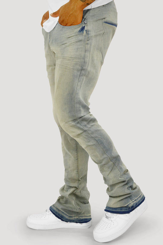 Layer Vault Stacked Denim (Bleach Wash) (M8524D) - Zamage