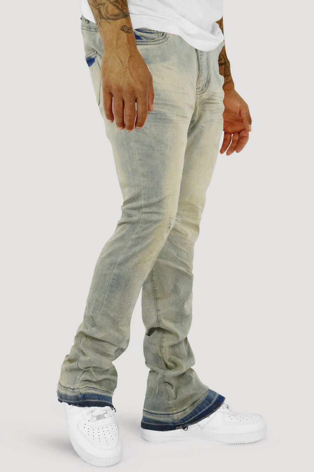 Layer Vault Stacked Denim (Bleach Wash) (M8524D) - Zamage