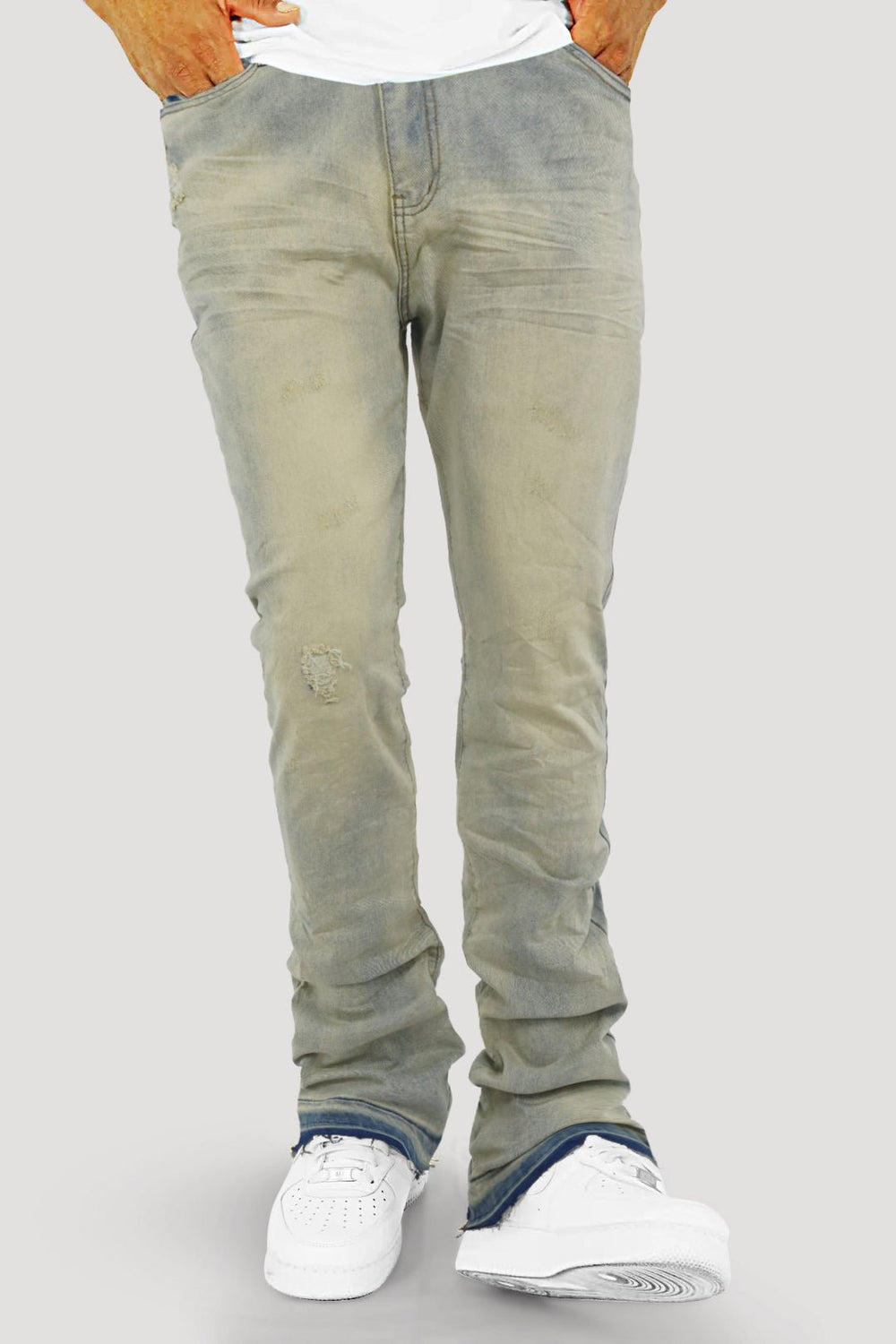 Layer Vault Stacked Denim (Bleach Wash) (M8524D) - Zamage