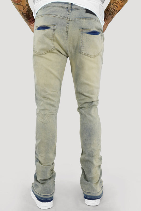 Layer Vault Stacked Denim (Bleach Wash) (M8524D) - Zamage