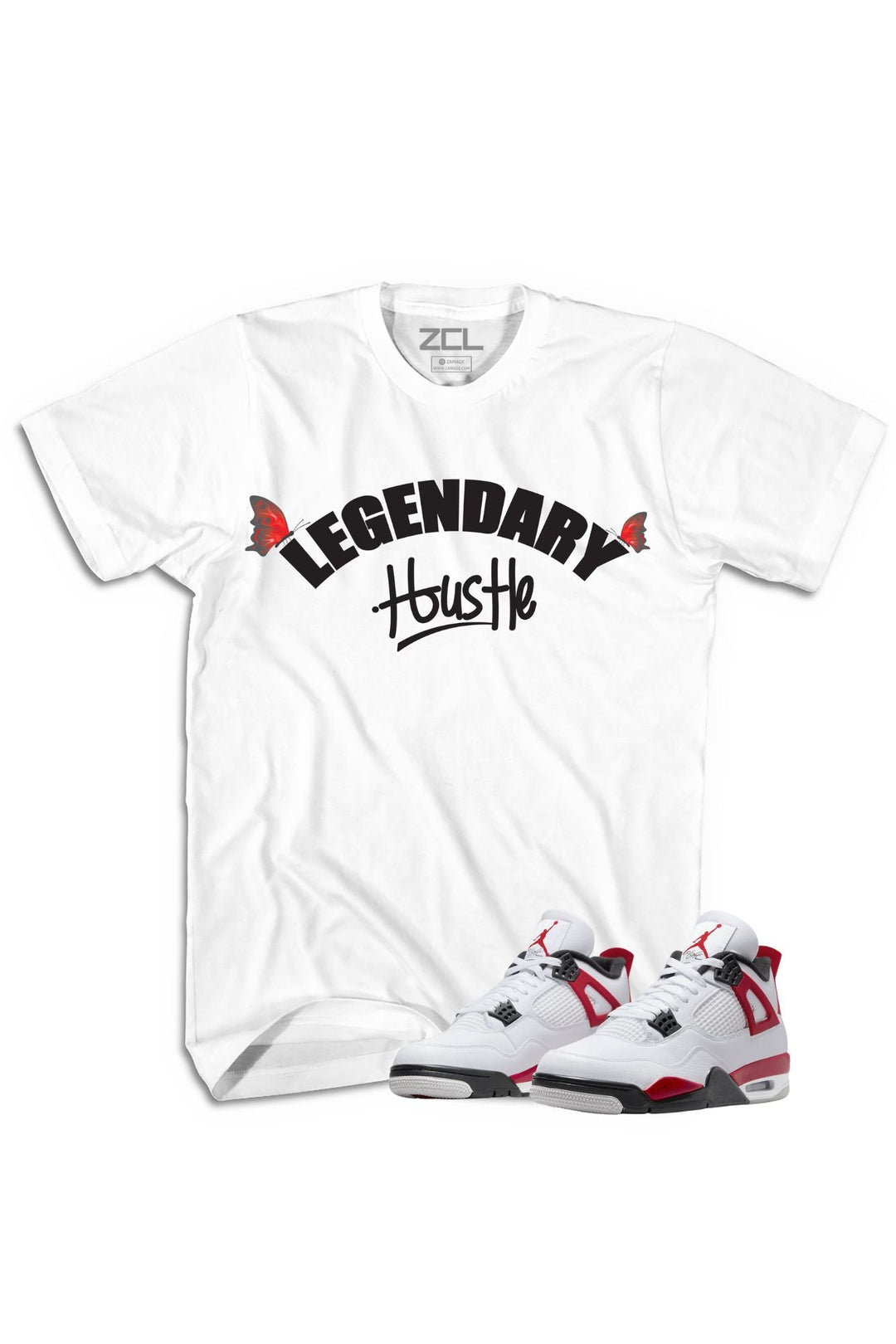 Legendary Hustle Tee (Black Logo) - Zamage