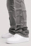 Liberty Edge Stacked Denim (Grey Wash) - Zamage