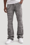 Liberty Edge Stacked Denim (Grey Wash) - Zamage
