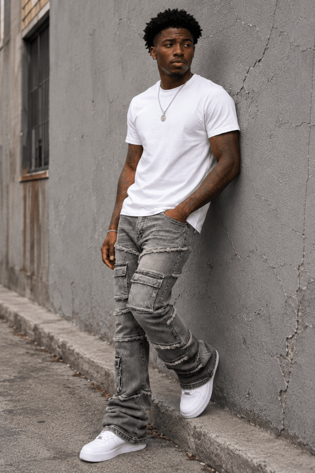 Liberty Edge Stacked Denim (Grey Wash) (J-82) - Zamage