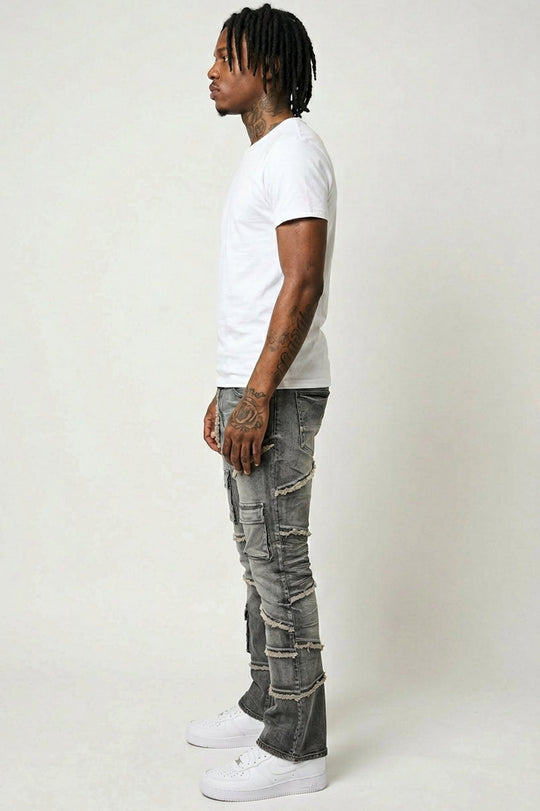 Liberty Edge Stacked Denim (Grey Wash) (J - 82) - Zamage