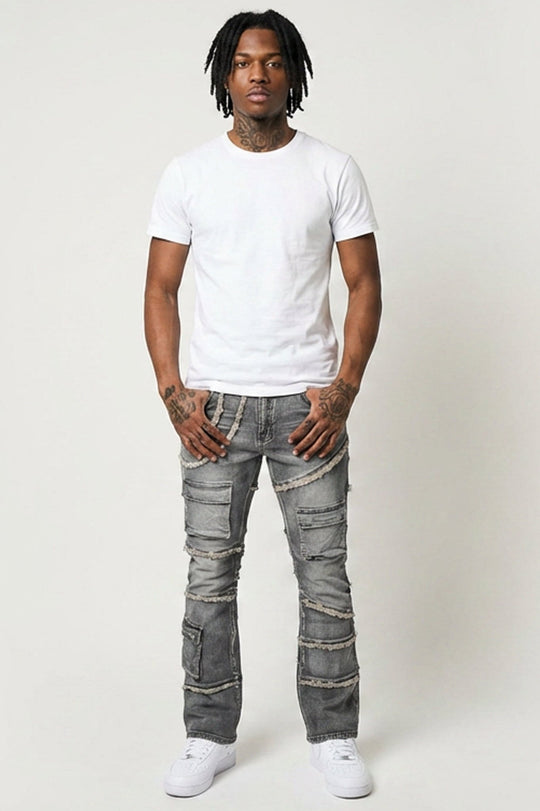 Liberty Edge Stacked Denim (Grey Wash) (J - 82) - Zamage